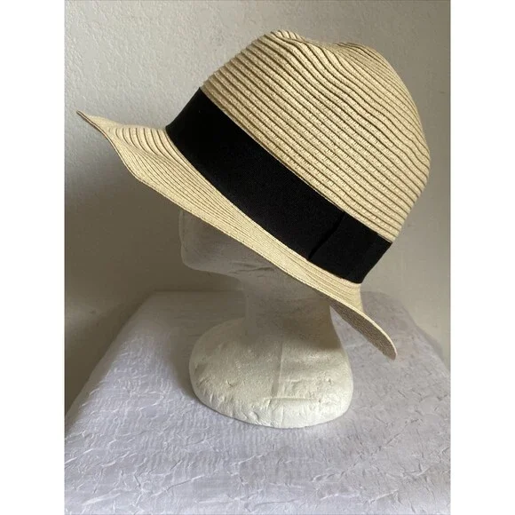 Lauren Ralph Lauren Black Fedora Hat with Band Size OS Ralph Lauren | Accessories | Ralph Lauren Black Fedora Hat  main image 4